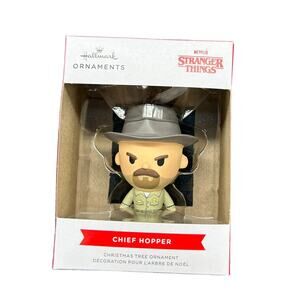 Hallmark Ornament Chief Hopper Netflix Stranger Things Christmas Tree NEW